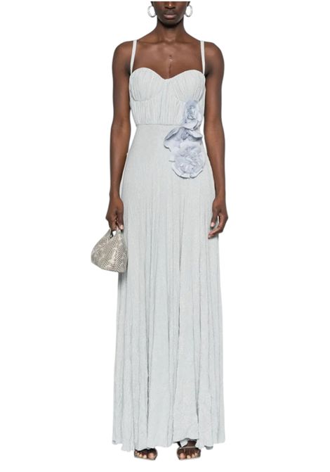 Abito Red Carpet in jersey lurex con fiore ricamato ELISABETTA FRANCHI | Abiti | ABR2252E2A28